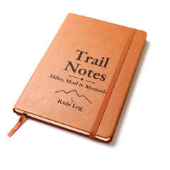 Trail Notes Ride Log – Engraved Leather Journal for Off-Road Riders