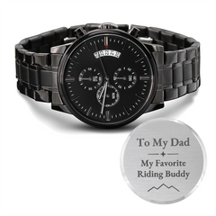 To My Dad, My Favorite Riding Buddy – Engraved Watch
