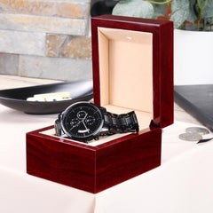 To My Dad, My Favorite Riding Buddy – Engraved Watch