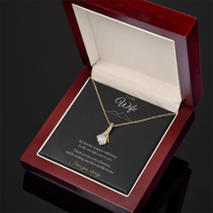 To My Wife, My Favorite Campsite Is Next To You – Necklace with Message Card