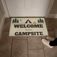 Welcome To Our Campsite – Camper & RV Welcome Mat