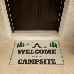 Welcome To Our Campsite – Camper & RV Welcome Mat