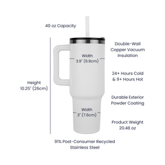 Mud & Mascara – Engraved 40oz Tumbler for Off-Road Women