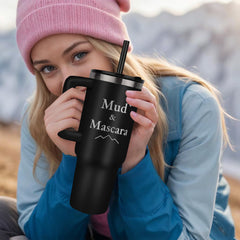 Mud & Mascara – Engraved 40oz Tumbler for Off-Road Women