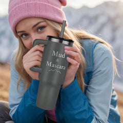 Mud & Mascara – Engraved 40oz Tumbler for Off-Road Women
