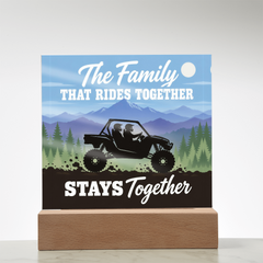 The Family That Rides Together Stays Together – Side-by-Side Light-Up Plaque
