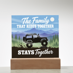 The Family That Rides Together Stays Together – 4x4 Off-Road Light-Up Plaque
