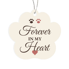 Forever In My Heart – Pet Memorial Paw Ornament