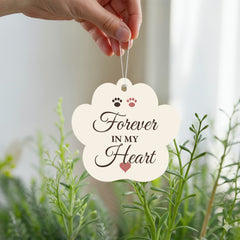 Forever In My Heart – Pet Memorial Paw Ornament