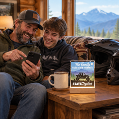 The Family That Rides Together Stays Together – Side-by-Side Light-Up Plaque